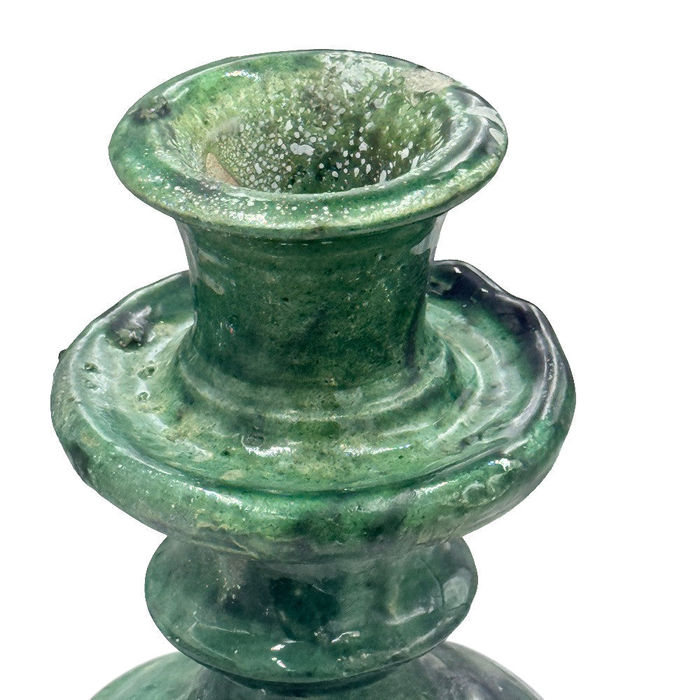 Moroccan Tamegroute Glazed Candlestick - Berbere Imports