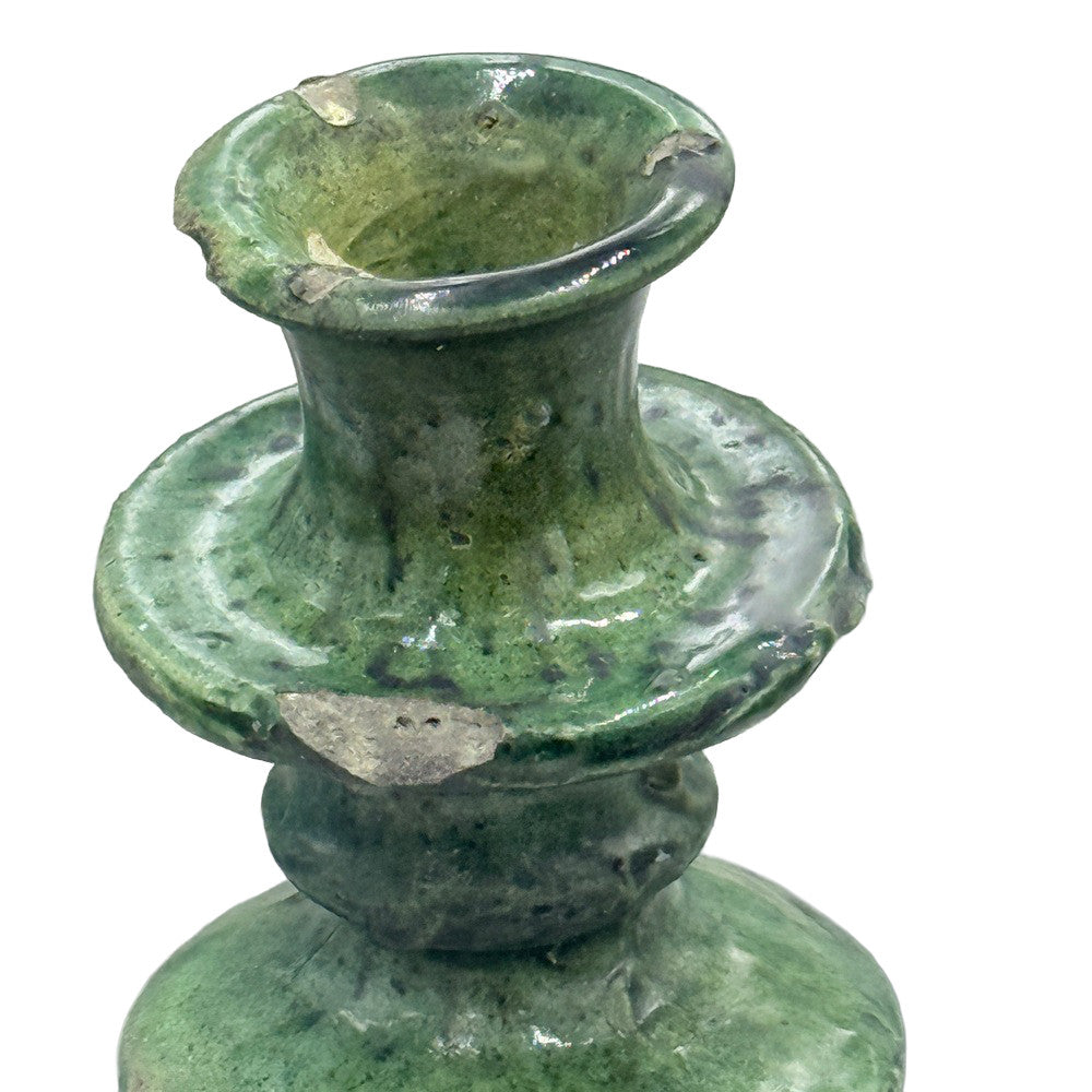 Moroccan Tamegroute Glazed Candlestick Holder - Berbere Imports