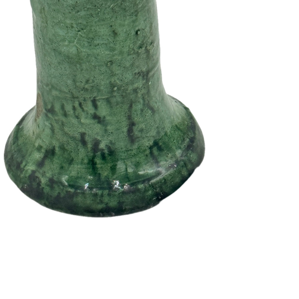 Moroccan Tamegroute Glazed Candlestick Holder - Berbere Imports