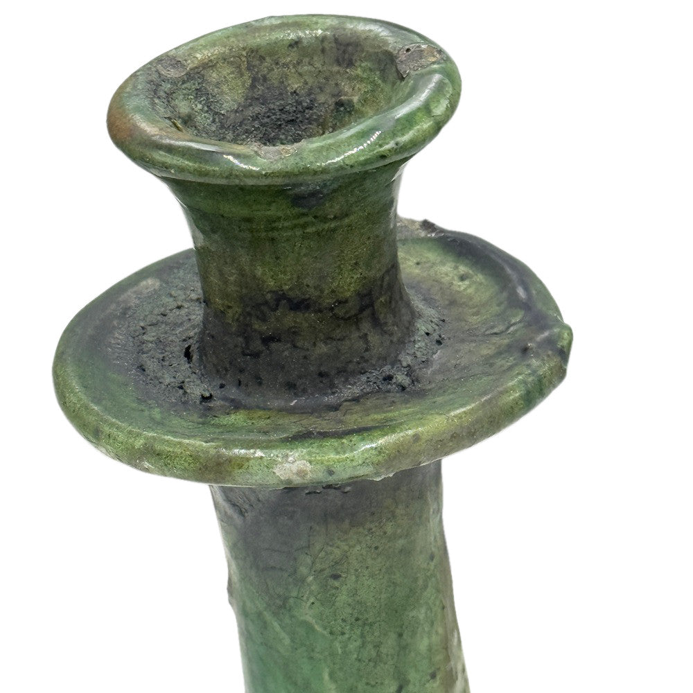 Moroccan Tamegroute Glazed Candlestick - Berbere Imports