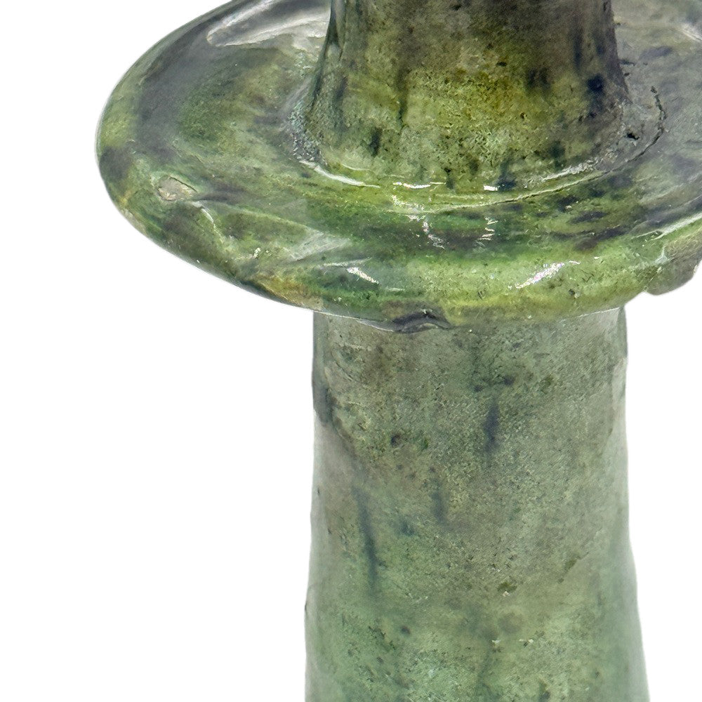 Moroccan Tamegroute Glazed Candlestick - Berbere Imports