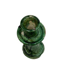Moroccan Tamegroute Glazed Candlestick - Berbere Imports