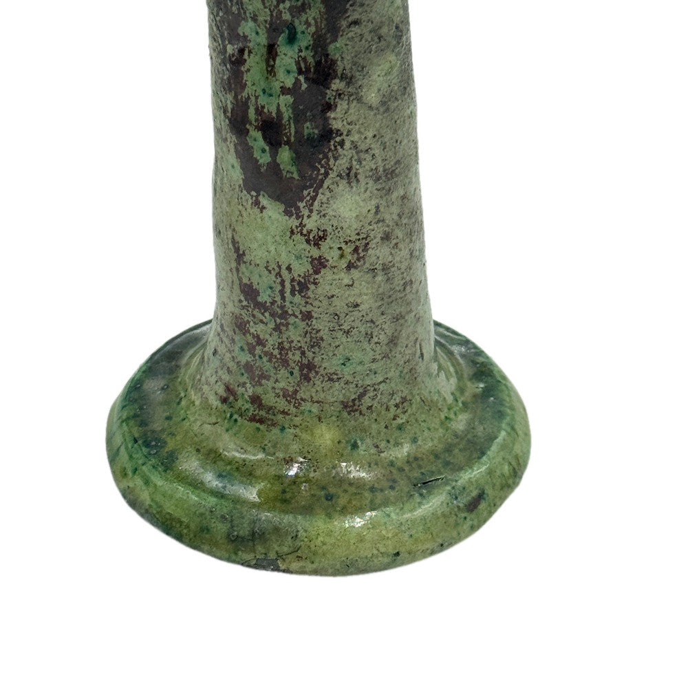 Moroccan Tamegroute Glazed Candlestick - Berbere Imports