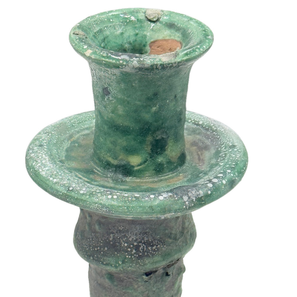 Moroccan Tamegroute Glazed Candlestick - Berbere Imports