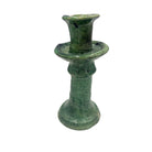 Moroccan Tamegroute Glazed Candlestick Holder - Berbere Imports
