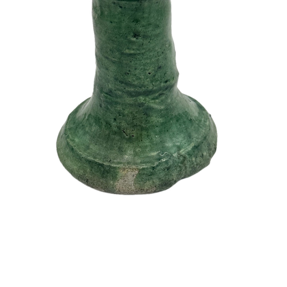 Moroccan Tamegroute Glazed Candlestick Holder - Berbere Imports