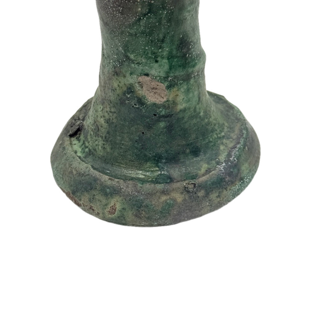 Moroccan Tamegroute Glazed Candlestick Holder - Berbere Imports