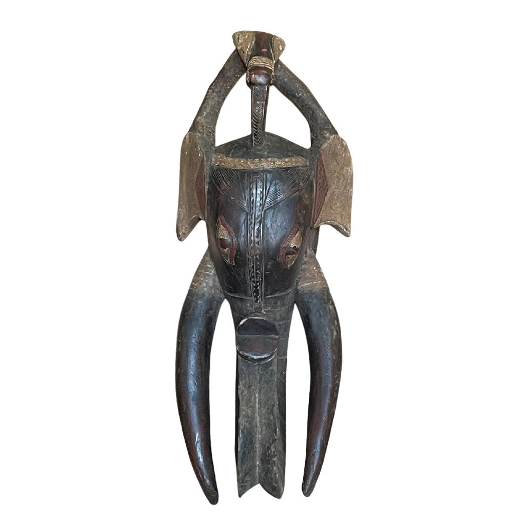 Vintage African Wooden Mask - Berbere Imports