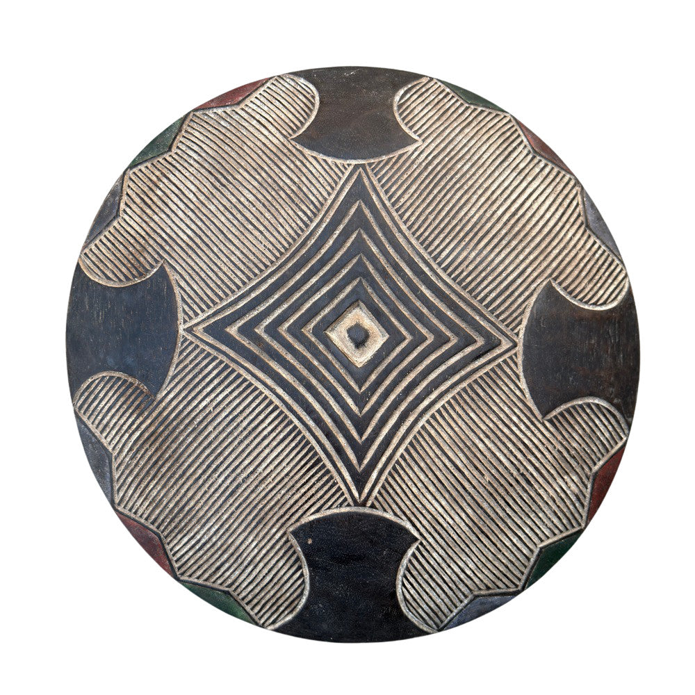 Vintage African Wooden Shield - Berbere Imports