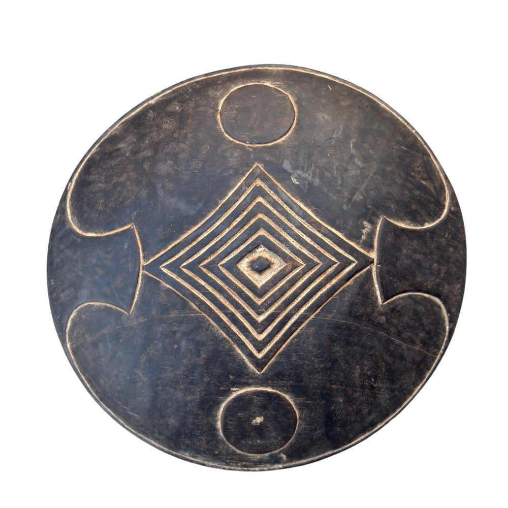 Vintage African Wooden Shield - Berbere Imports