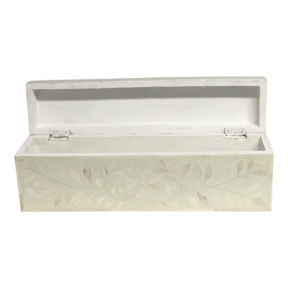 White Indian Bone Box - Berbere Imports