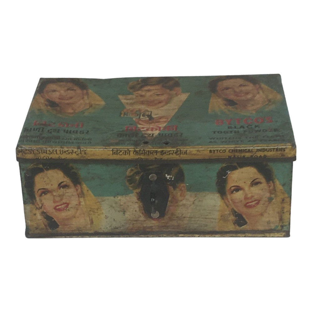 Vintage Indian Decorative Iron Box - Berbere Imports