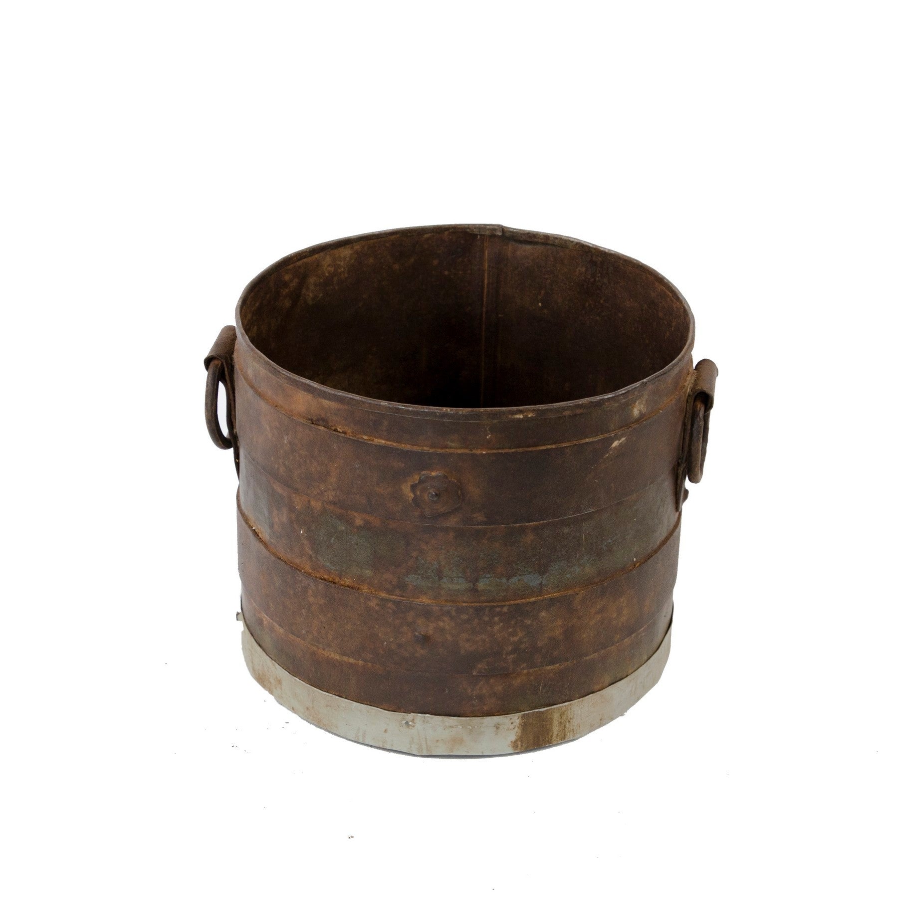 Vintage Indian Iron Bucket - Medium - Berbere Imports