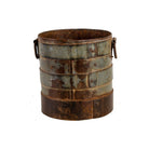 Vintage Indian Iron Bucket - Medium - Berbere Imports