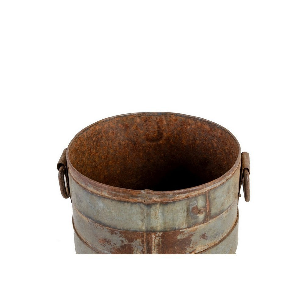 Vintage Indian Iron Bucket - Medium - Berbere Imports