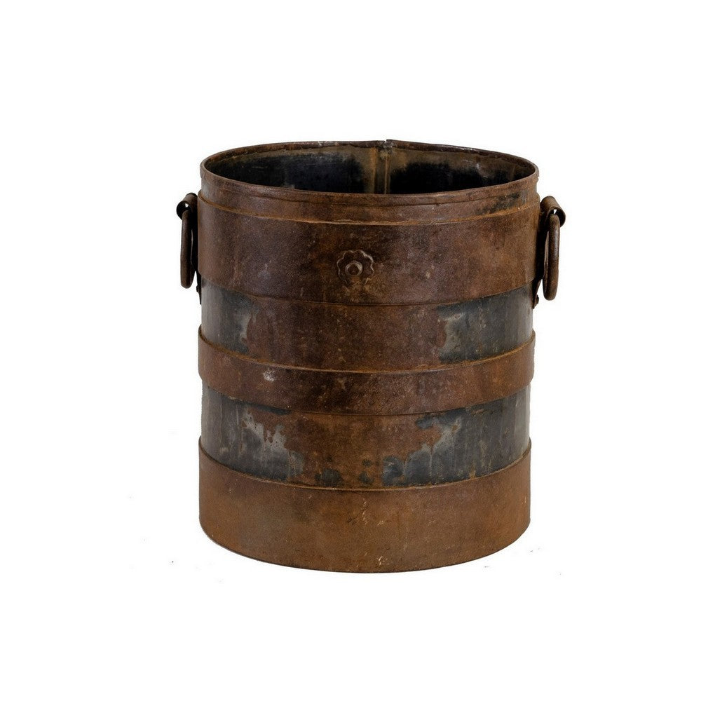 Vintage Indian Iron Bucket - Medium - Berbere Imports