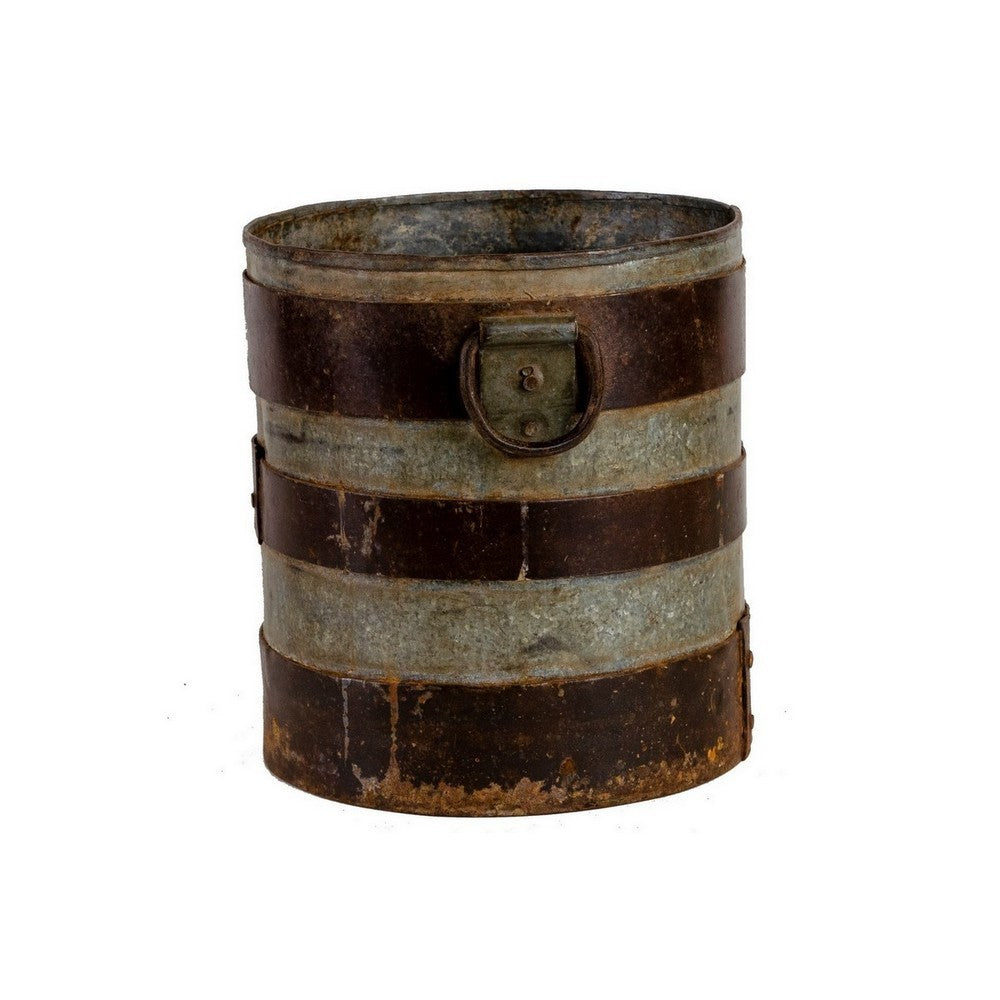 Vintage Indian Iron Bucket - Medium - Berbere Imports