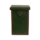 Vintage Indian Wooden Box - Green - Berbere Imports