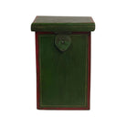 Vintage Indian Wooden Box - Green - Berbere Imports