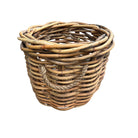 Rattan Round Laundry Basket - Berbere Imports