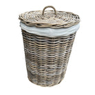 Rattan Laundry Basket With Lid - Berbere Imports