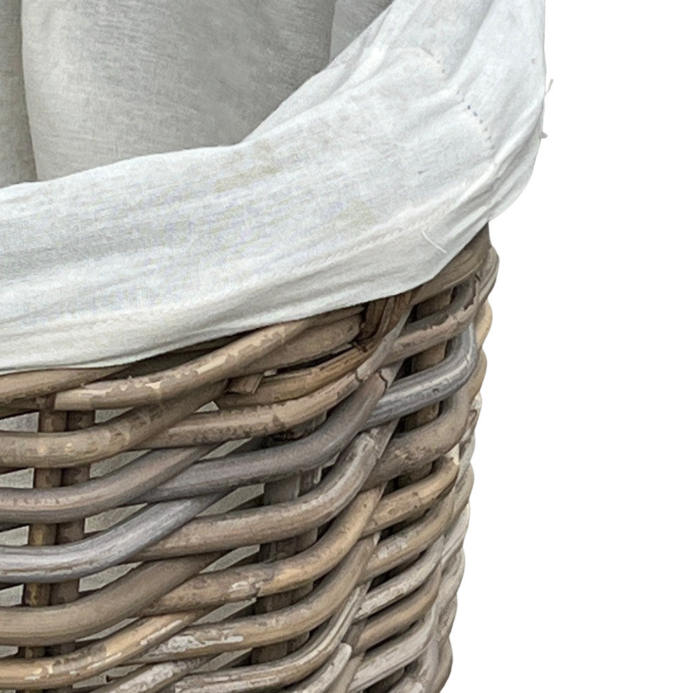 Rattan Laundry Basket With Lid - Berbere Imports