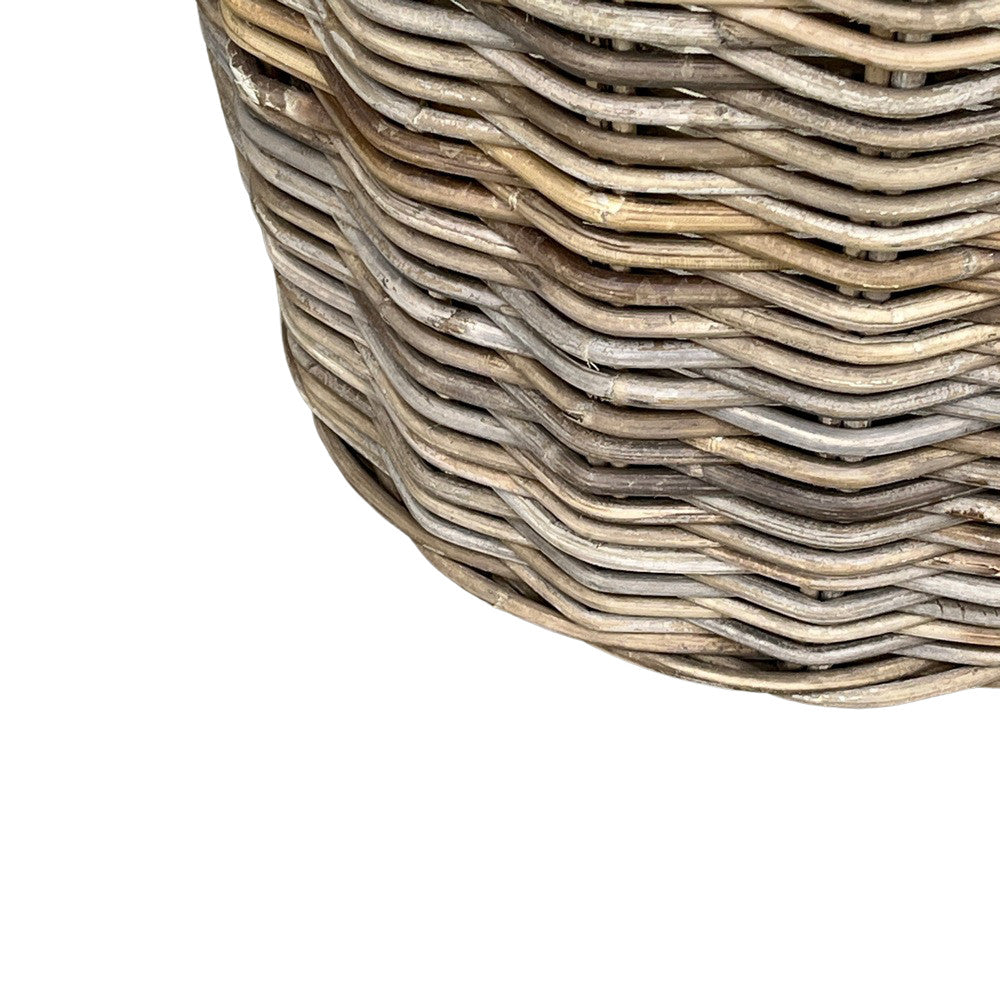 Rattan Round Laundry Basket - Berbere Imports