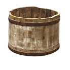 Wood Bucket With Iron Belt - Berbere Imports