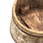 Wood Bucket With Iron Belt - Berbere Imports