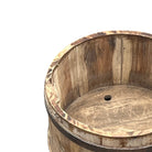 Wood Bucket With Iron Belt - Berbere Imports