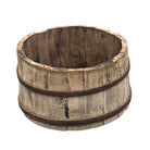 Wood Bucket With Iron Belt - Berbere Imports