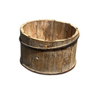 Wood Bucket With Iron Belt - Berbere Imports