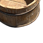 Wood Bucket With Iron Belt - Berbere Imports