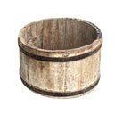 Wood Bucket With Iron Belt - Berbere Imports