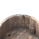 Wood Bucket With Iron Belt - Berbere Imports