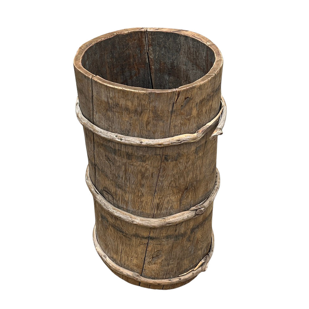 Wood Bucket - Berbere Imports