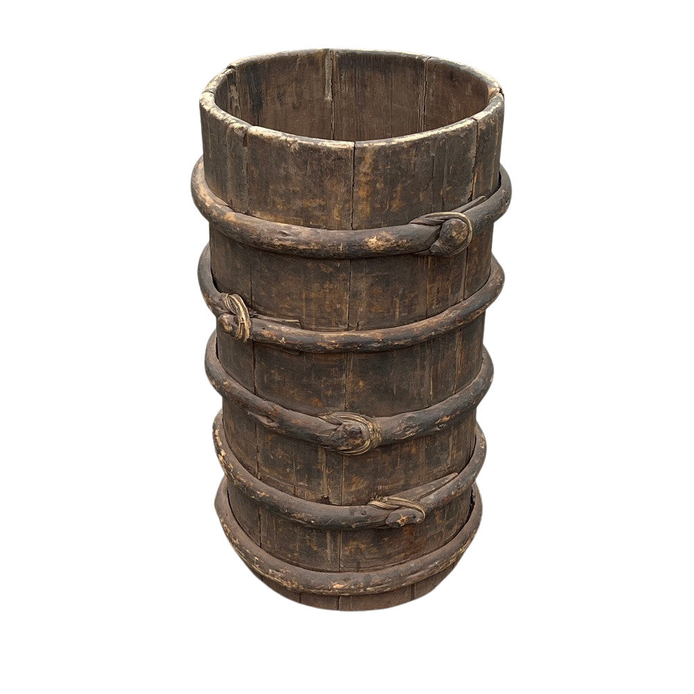 Wood Bucket - Berbere Imports