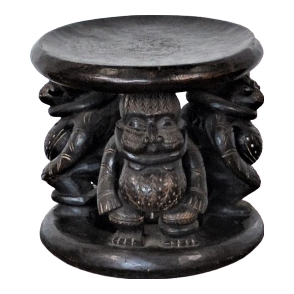 Vintage Hand-Carved Cameroon Stool - Berbere Imports