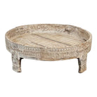 Vintage Indian Wooden Grinder Stool - Berbere Imports