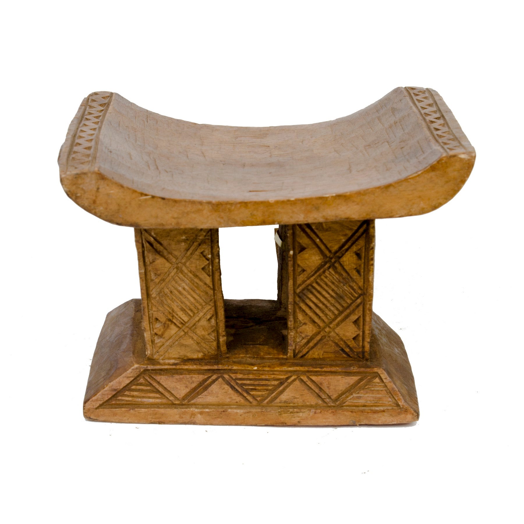 Vintage African Mini Wooden Stool - Berbere Imports