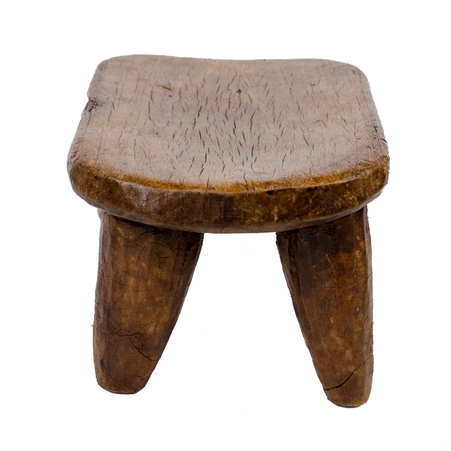 Vintage African Mini Wooden Stool - Berbere Imports