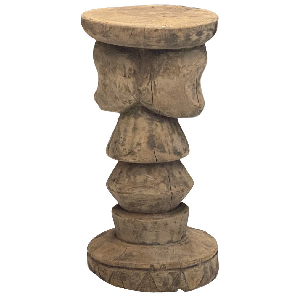 Vintage African Wooden Stool - Berbere Imports