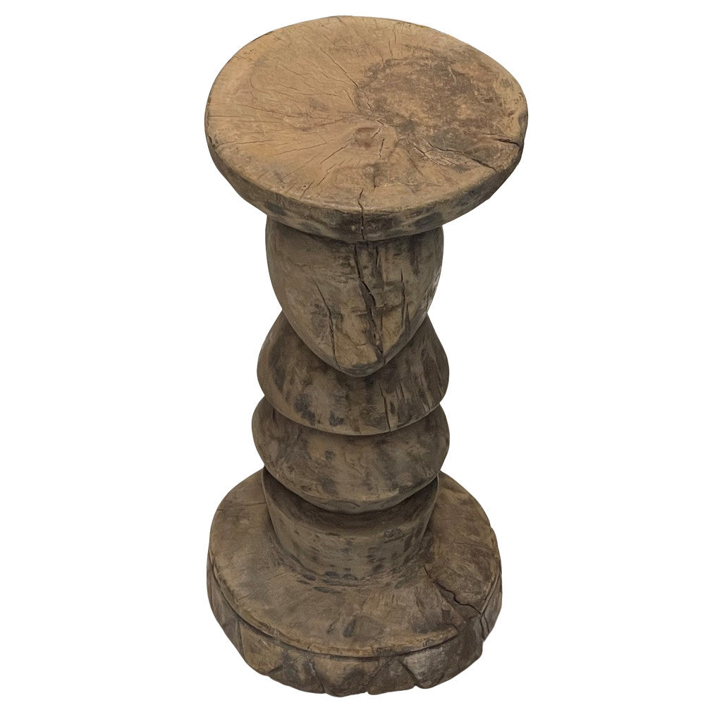 Vintage African Wooden Stool - Berbere Imports