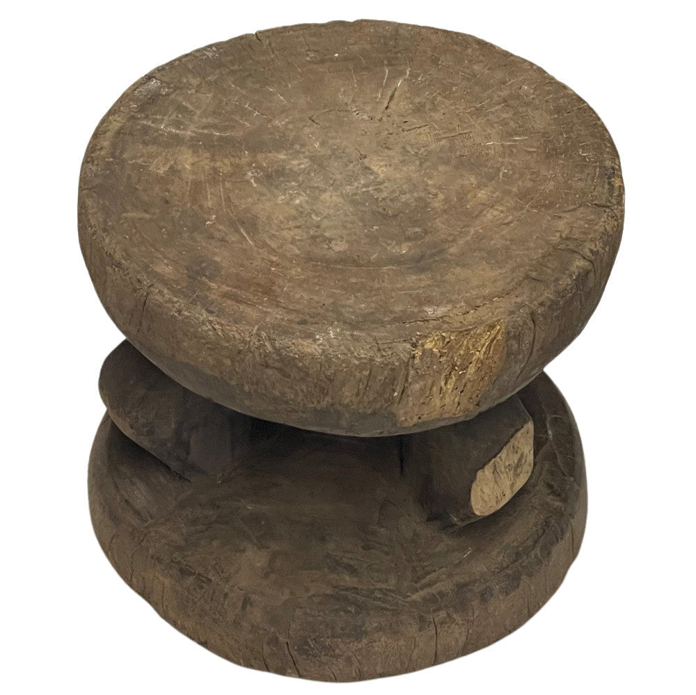 Vintage African Wooden Stool - Berbere Imports