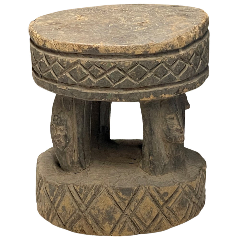 Vintage African Wooden Stool - Berbere Imports