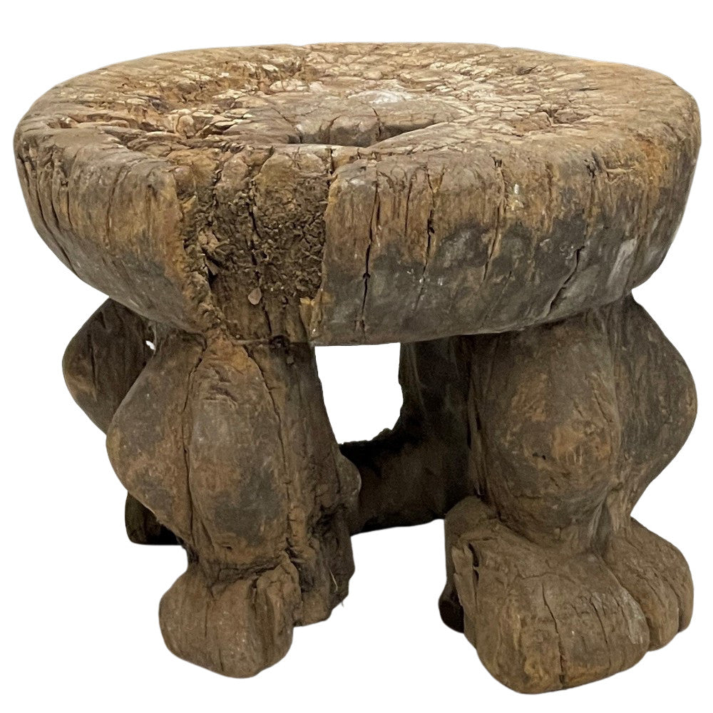 Vintage African Wooden Stool - Berbere Imports