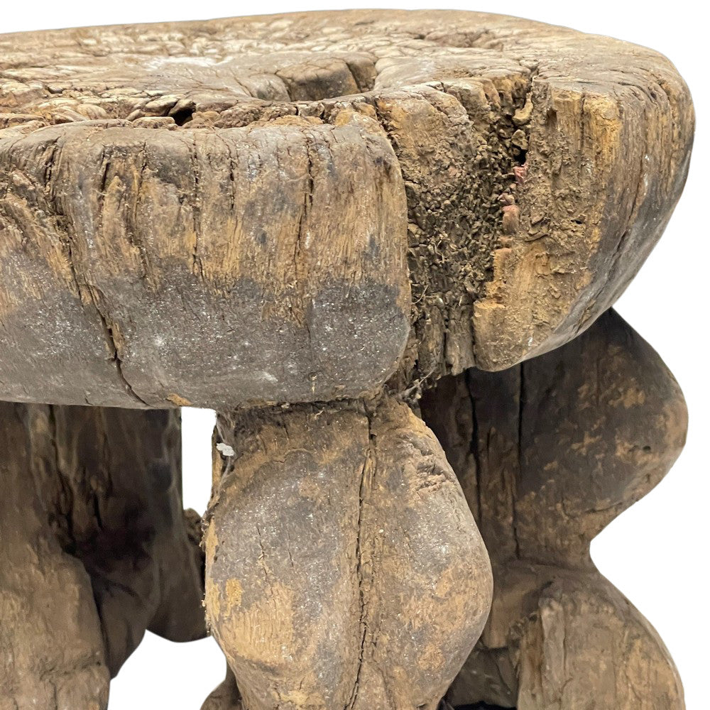 Vintage African Wooden Stool - Berbere Imports