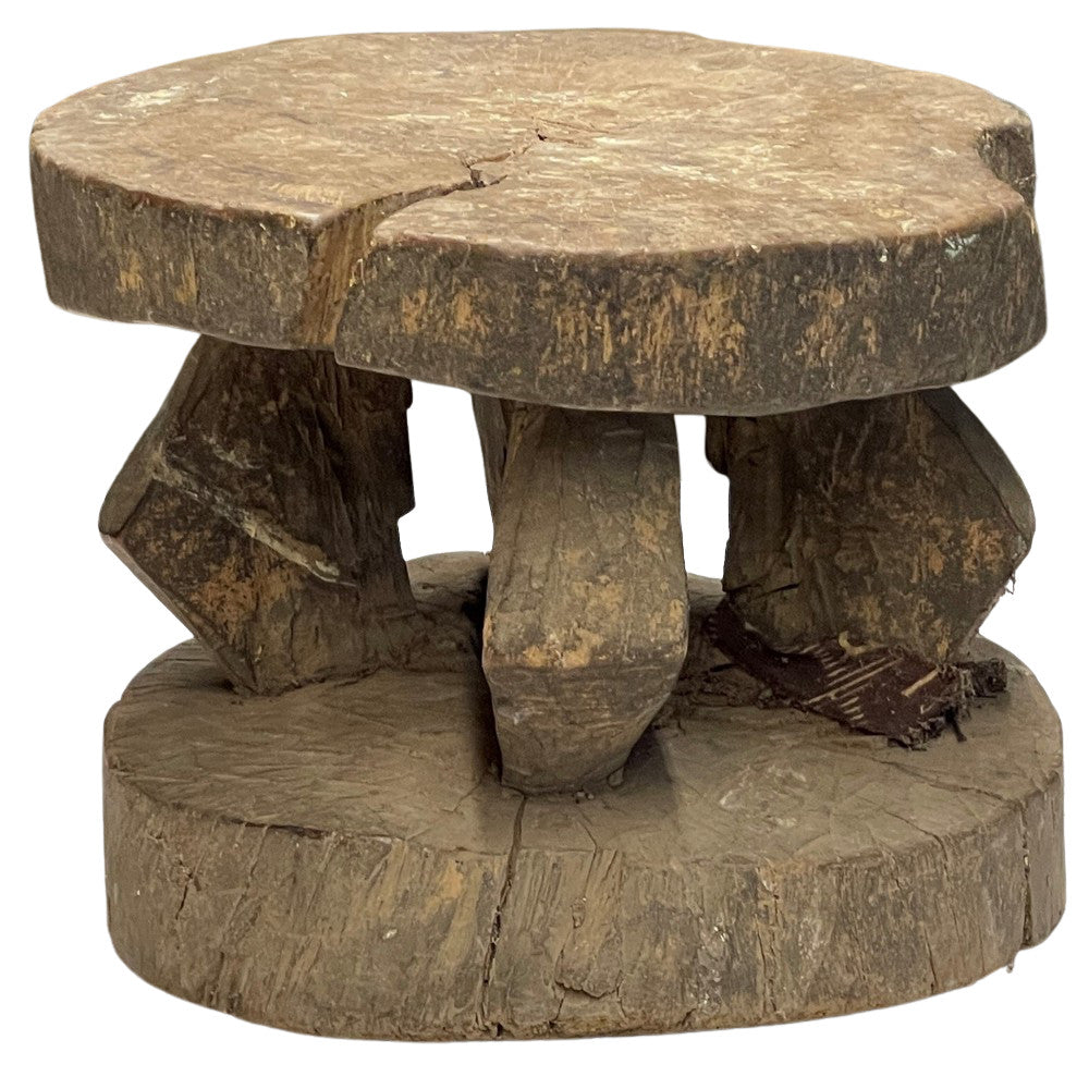 Vintage African Wooden Stool - Berbere Imports