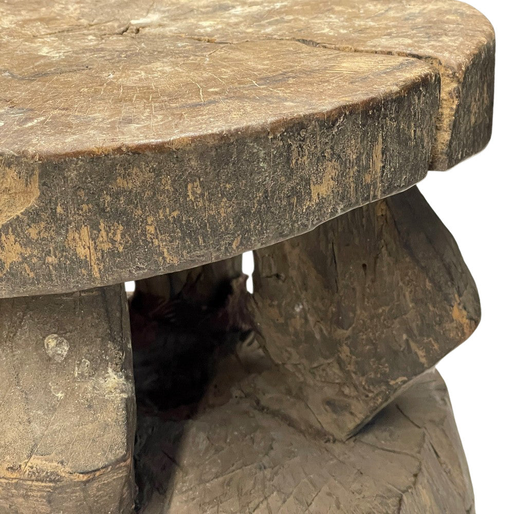 Vintage African Wooden Stool - Berbere Imports