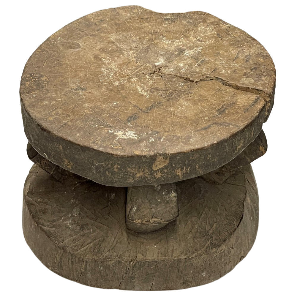 Vintage African Wooden Stool - Berbere Imports